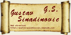 Gustav Sinadinović vizit kartica